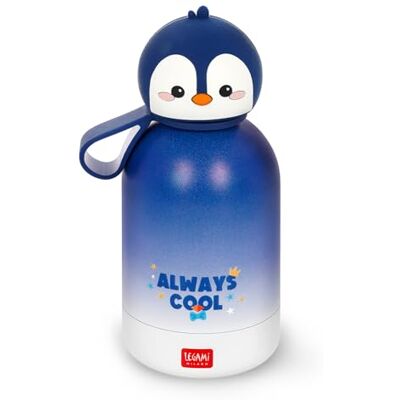 LEGAMI Hot&Cold BFF Kinder-Wasserflasche, Penguin-Motiv, doppellagig aus 18/8 Edelstahl mit luftdichtem Verschluss, hält 12 h heiß und 24 h kalt, Fassungsvermögen 310 ml LEGAMI Hot&Cold BFF Kinder-Wasserflasche, Penguin-Motiv, doppellagig aus 18/8 Edelstahl mit luftdichtem Verschluss, hält 12 h heiß und 24 h kalt, Fassungsvermögen 310 ml