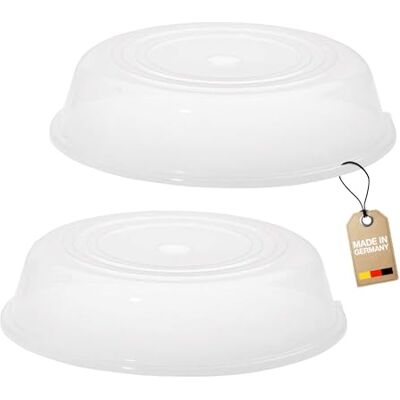 Westmark Mikrowellen-Teller-Abdeckhauben, 2 Stück, Durchmesser: 25 cm, Kunststoff, Transparent, 224522E3 Westmark Mikrowellen-Teller-Abdeckhauben, 2 Stück, Durchmesser: 25 cm, Kunststoff, Transparent, 224522E3