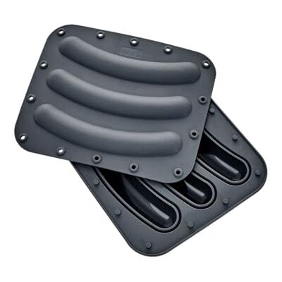 Lurch Wursti-Maker Size L 2er Set iron grey zur Herstellung von 6 vegetarischen oder veganen Bratwürsten aus 100% BPA-freiem Platin Silikon Lurch Wursti-Maker Size L 2er Set iron grey zur Herstellung von 6 vegetarischen oder veganen Bratwürsten aus 100% BPA-freiem Platin Silikon