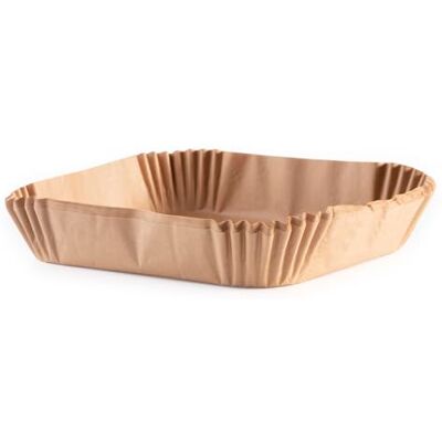 GOURMETmaxx quadratisches Backpapier für Heißluftfritteuse 5 bis 8 Liter Backpapierschalen antihaftbeschichtet & ölbeständig Airfryer Backpapier – flexible Form 100 Stück – 23 x 23 x 4,5 cm GOURMETmaxx quadratisches Backpapier für Heißluftfritteuse 5 bis 8 Liter Backpapierschalen antihaftbeschichtet & ölbeständig Airfryer Backpapier – flexible Form 100 Stück – 23 x 23 x 4,5 cm