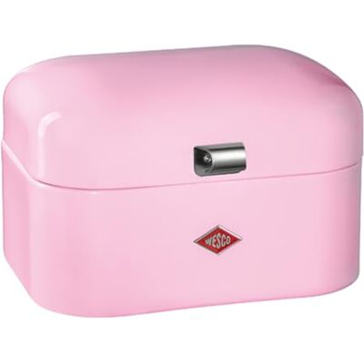 WESCO Single Grandy Brotkasten in der Farbe pink, pulverbeschichtetes Stahlblech, Lüftungslöcher und stabiler Handgriff, 22 x 26,8 x 17,5 cm WESCO Single Grandy Brotkasten in der Farbe pink, pulverbeschichtetes Stahlblech, Lüftungslöcher und stabiler Handgriff, 22 x 26,8 x 17,5 cm