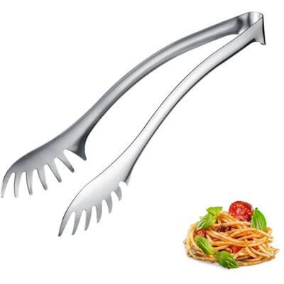 Westmark Spaghetti- und Buffetzange Pro – Küchenzange Edelstahl – Innovative Spaghettizange – Servierzange für Pasta, Salat & Spargel – Silber, 29,5 cm Westmark Spaghetti- und Buffetzange Pro – Küchenzange Edelstahl – Innovative Spaghettizange – Servierzange für Pasta, Salat & Spargel – Silber, 29,5 cm