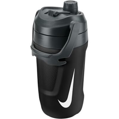 NIKE Fuel Jug Chug 64oz 1892 ml Trinkflasche Sportflasche Fitness Training große Flasche, Black/Anthracite/White NIKE Fuel Jug Chug 64oz 1892 ml Trinkflasche Sportflasche Fitness Training große Flasche, Black/Anthracite/White