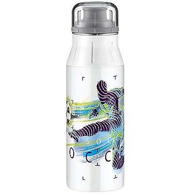 Alfi Kids Flasche - Fußball, 0,6L, Blau, Pink, Grau - Sportflasche Alfi Kids Flasche - Fußball, 0,6L, Blau, Pink, Grau - Sportflasche
