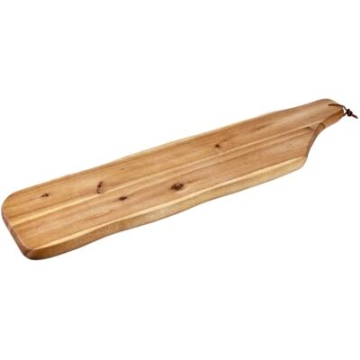 Kesper Schneide- und Servierbrett, Material: Akazienholz, Maße: 71 x 17 cm, Holzstärke: 2,5 cm, Farbe: Braun, Natur 28195 13 Kesper Schneide- und Servierbrett, Material: Akazienholz, Maße: 71 x 17 cm, Holzstärke: 2,5 cm, Farbe: Braun, Natur 28195 13
