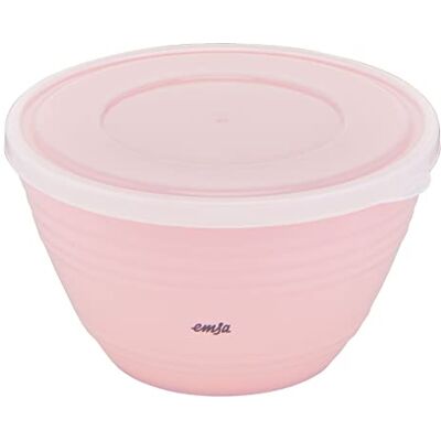 Emsa K32517 Prep&Bake Kunststoff-Rührschüssel 1,7 L mit konservierendem Deckel für die Aufbewahrung im Kühlschrank rutschfester Boden perfekte Stabilität beim Mischen spülmaschinenfest Rosa Emsa K32517 Prep&Bake Kunststoff-Rührschüssel 1,7 L mit konservierendem Deckel für die Aufbewahrung im Kühlschrank rutschfester Boden perfekte Stabilität beim Mischen spülmaschinenfest Rosa