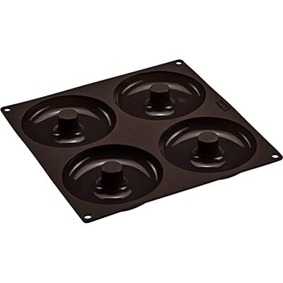 Lurch 85088 FlexiForm Bagels 4fach / Silikonbackform für 4 Bagels (11,8 cm) aus 100% BPA-freiem PlatinSilikon, Braun Lurch 85088 FlexiForm Bagels 4fach / Silikonbackform für 4 Bagels (11,8 cm) aus 100% BPA-freiem PlatinSilikon, Braun