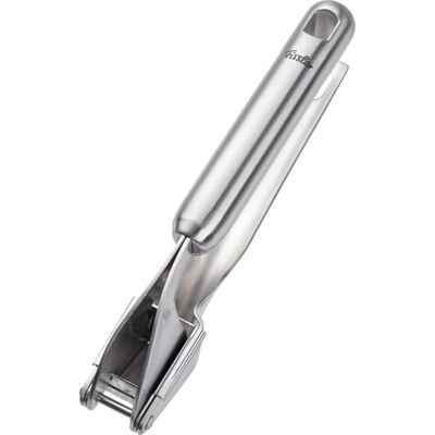 Fissler Essential/Edelstahl-Knoblauchpresse (20 cm) zerkleinert Knoblauch & Ingwer, mit Aufhänge-Öse -Spülmaschinen-geeignet Fissler Essential/Edelstahl-Knoblauchpresse (20 cm) zerkleinert Knoblauch & Ingwer, mit Aufhänge-Öse -Spülmaschinen-geeignet