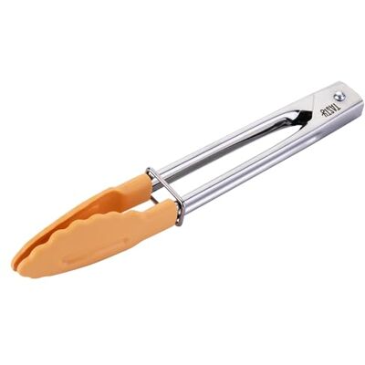 Tasty Mini-Zange – Länge 18 cm, Griffweite 10 cm, aus Edelstahl mit PBT-Funktionsteil – Für Buffets und Küche, hitzebeständig bis +270 °C, spülmaschinengeeignet, in trendigem Peach Tasty Mini-Zange – Länge 18 cm, Griffweite 10 cm, aus Edelstahl mit PBT-Funktionsteil – Für Buffets und Küche, hitzebeständig bis +270 °C, spülmaschinengeeignet, in trendigem Peach
