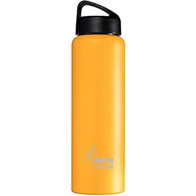 Laken Thermo Classic Thermosflasche Isolierflasche Edelstahl Trinkflasche weite Öffnung 1 Liter, Gelb Laken Thermo Classic Thermosflasche Isolierflasche Edelstahl Trinkflasche weite Öffnung 1 Liter, Gelb