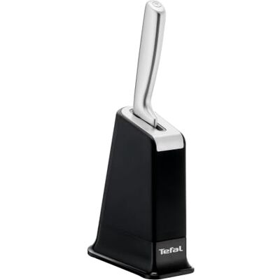 Tefal EverSharp Pro Kochmesser 16,5 cm mit selbstschärfendem Messerblock, patentierte Schärftechnologie, deutscher rostfreier Edelstahl, Schwarz, K297S204 Tefal EverSharp Pro Kochmesser 16,5 cm mit selbstschärfendem Messerblock, patentierte Schärftechnologie, deutscher rostfreier Edelstahl, Schwarz, K297S204
