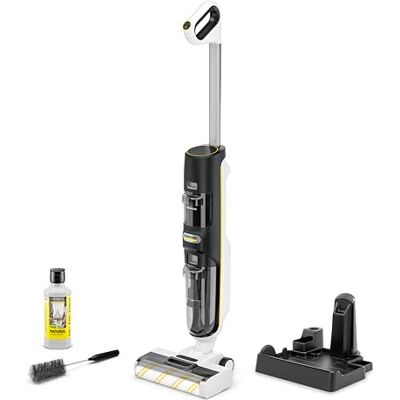 Kärcher Saugwischer FCV 4 Natural N, kabelloser Saugwischer mit 4 Reinigungsmodi, Akkulaufzeit: ca. 45 min, Flächenleistung pro Akkuladung: ca. 200 m², inkl. natürlichem Bodenreiniger Kärcher Saugwischer FCV 4 Natural N, kabelloser Saugwischer mit 4 Reinigungsmodi, Akkulaufzeit: ca. 45 min, Flächenleistung pro Akkuladung: ca. 200 m², inkl. natürlichem Bodenreiniger