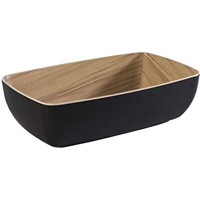 APS Schale „Frida“, 1/4 Bowl, Melamin Schale, für 1,8 Liter Inhalt, 26,5 x 16,2 cm, 7,5 cm Höhe, schwarz APS Schale „Frida“, 1/4 Bowl, Melamin Schale, für 1,8 Liter Inhalt, 26,5 x 16,2 cm, 7,5 cm Höhe, schwarz