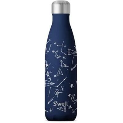 S'well Edelstahl-Wasserflasche, 482 ml, Midnight Sky, dreilagig, vakuumisolierte Behälter, hält Getränke 36 Stunden kalt und 18 Stunden heiß, perfekt für unterwegs S'well Edelstahl-Wasserflasche, 482 ml, Midnight Sky, dreilagig, vakuumisolierte Behälter, hält Getränke 36 Stunden kalt und 18 Stunden heiß, perfekt für unterwegs
