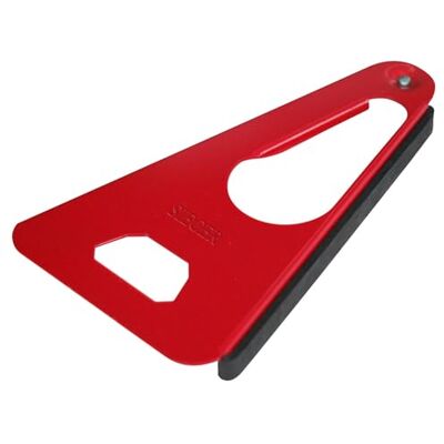 Westmark Vielzwecköffner mit Gummi-Lippe – Praktischer Glas- und Flaschenöffner/Deckelöffner, Länge: 17 cm, Stahl/Gummi, – Rot, 1049227R Westmark Vielzwecköffner mit Gummi-Lippe – Praktischer Glas- und Flaschenöffner/Deckelöffner, Länge: 17 cm, Stahl/Gummi, – Rot, 1049227R