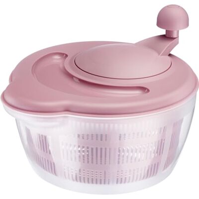 Westmark Salatschleuder, Fassungsvermögen: 5 Liter, ø 26 cm, Kunststoff, BPA-frei, Fortuna, Transparent/Rosa, 2432224P Westmark Salatschleuder, Fassungsvermögen: 5 Liter, ø 26 cm, Kunststoff, BPA-frei, Fortuna, Transparent/Rosa, 2432224P