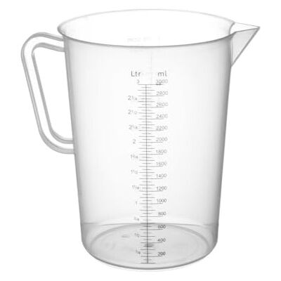 HENDI Messbecher, mit Skalierung, ergonomischer Griff, bruchsicher, 3L, ø160x(H)240mm, Polypropylen, Transparent HENDI Messbecher, mit Skalierung, ergonomischer Griff, bruchsicher, 3L, ø160x(H)240mm, Polypropylen, Transparent