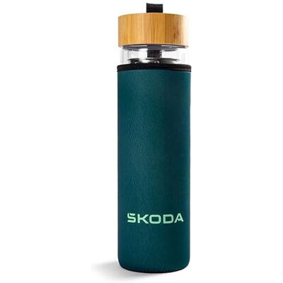 Skoda 6U0050309A Glasflasche Trinkflasche Teeflasche Flasche, mit Teesieb Skoda 6U0050309A Glasflasche Trinkflasche Teeflasche Flasche, mit Teesieb