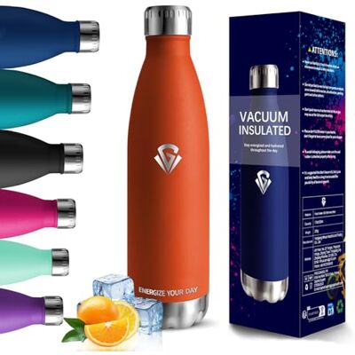 HoneyHolly Trinkflasche Edelstahl 750ml Thermosflasche, BPA-Frei Wasserflasche, Auslaufsicher Trinkflasche Sport, Trinkflasche Kohlensäure Geeignet, Edelstahl Flasche, Thermoskanne für Radfahren, Fitness HoneyHolly Trinkflasche Edelstahl 750ml Thermosflasche, BPA-Frei Wasserflasche, Auslaufsicher Trinkflasche Sport, Trinkflasche Kohlensäure Geeignet, Edelstahl Flasche, Thermoskanne für Radfahren, Fitness