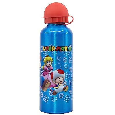 Stor Super Mario Bros Kinder Trinkflasche aus Aluminium 530ml mit Auslaufsicherem Verschluss und Ausgießer Wiederverwendbar für Schule Sport Stor Super Mario Bros Kinder Trinkflasche aus Aluminium 530ml mit Auslaufsicherem Verschluss und Ausgießer Wiederverwendbar für Schule Sport