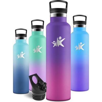 Motswedi Trinkflasche Edelstahl 1l, Auslaufsicher, Thermosflasche, Trinkflasche mit Strohhalm, Kohlensäure Geeignet, Isolierte Flasche, Wasserflasche 1l, für Fitness, Reisen, Dunkelviolett & Fuchsia Motswedi Trinkflasche Edelstahl 1l, Auslaufsicher, Thermosflasche, Trinkflasche mit Strohhalm, Kohlensäure Geeignet, Isolierte Flasche, Wasserflasche 1l, für Fitness, Reisen, Dunkelviolett & Fuchsia