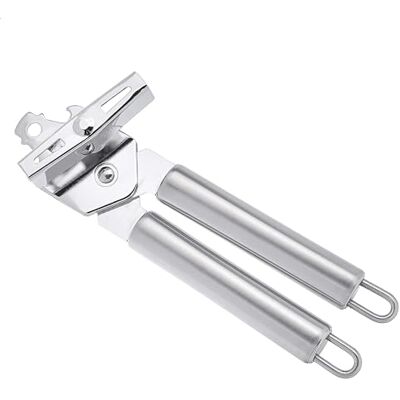 Amazon Basics 3-in-1-Dosenöffner aus Edelstahl, manuell und langlebig, mit Haken zum einfachen Aufhängen zum Trocknen, 21.59 x 5.08 x 4.45 cm Amazon Basics 3-in-1-Dosenöffner aus Edelstahl, manuell und langlebig, mit Haken zum einfachen Aufhängen zum Trocknen, 21.59 x 5.08 x 4.45 cm