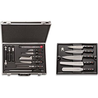 F. Dick Kochkoffer Plaza 17-teilig (Messer-Set mit Koffer, inkl. Kochmesser + Kochwerkzeug/Zubehör, Küchenmesser Serie Premier Plus + Superior, für Profi- und Hobbyköche) 81164000 F. Dick Kochkoffer Plaza 17-teilig (Messer-Set mit Koffer, inkl. Kochmesser + Kochwerkzeug/Zubehör, Küchenmesser Serie Premier Plus + Superior, für Profi- und Hobbyköche) 81164000