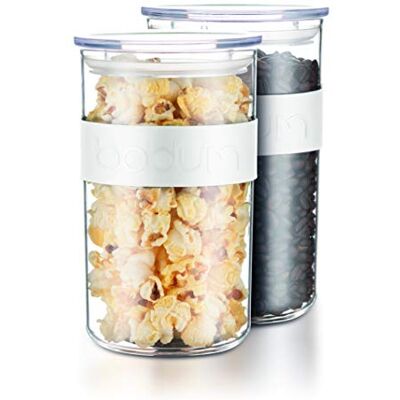 Bodum PRESSO 2er Set Einmachgläser aus Kunststoff mit luftdichtem Deckel, 1,0 l Bodum PRESSO 2er Set Einmachgläser aus Kunststoff mit luftdichtem Deckel, 1,0 l