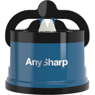 AnySharp Classic Messerschärfer & Messerschleifer mit PowerGrip Saugnapf Freihändiges Schärfsystem mit Wolframkarbid-Technologie, geeignet für Küchenmesser, Wellenschliff & gehärteten Stahl AnySharp Classic Messerschärfer & Messerschleifer mit PowerGrip Saugnapf Freihändiges Schärfsystem mit Wolframkarbid-Technologie, geeignet für Küchenmesser, Wellenschliff & gehärteten Stahl