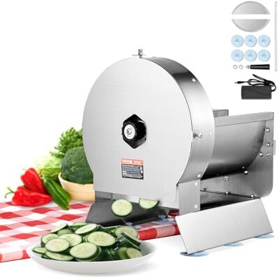 VEVOR Elektrischer Gemüsehobel, 0–12 mm Dicke, Einstellbare kommerzielle Schneidemaschine, Manueller Edelstahl-Lebensmittelschneider, Aufschnittmaschine, für Kartoffeln, Zitronen, Tomaten, Äpfel VEVOR Elektrischer Gemüsehobel, 0–12 mm Dicke, Einstellbare kommerzielle Schneidemaschine, Manueller Edelstahl-Lebensmittelschneider, Aufschnittmaschine, für Kartoffeln, Zitronen, Tomaten, Äpfel