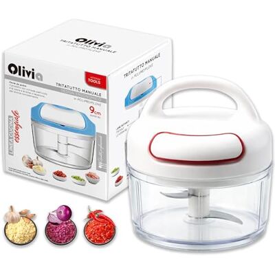 IPEA Zwiebelschneider Manuell Multifunktionaler Zwiebel Zerkleinerer KLINGEN AUS EDELSTAHL + GRIFF Mini Gemüseschneider zum Schneiden und Zerkleinern von Knoblauch, Zwiebeln, Gemüse, Kräutern IPEA Zwiebelschneider Manuell Multifunktionaler Zwiebel Zerkleinerer KLINGEN AUS EDELSTAHL + GRIFF Mini Gemüseschneider zum Schneiden und Zerkleinern von Knoblauch, Zwiebeln, Gemüse, Kräutern