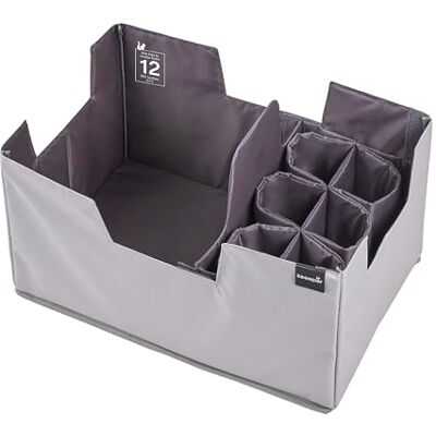 keeeper neo Faltbares Einkaufs-Organizer Set XL, 39 l, Mit Flaschenhalter und Trennwand, Passend für Klappbox ben, Aus recycelten PET-Flaschen, 47 x 31,5 x 26,5 cm, Graphite keeeper neo Faltbares Einkaufs-Organizer Set XL, 39 l, Mit Flaschenhalter und Trennwand, Passend für Klappbox ben, Aus recycelten PET-Flaschen, 47 x 31,5 x 26,5 cm, Graphite