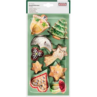 Kaiser 2300612867 Keksausstecher, Plätzchenausstecher, Cookie Cutter, zum Ausstechen von Plätzchen, Keksen, Fondant, Blechstahl, Silber Kaiser 2300612867 Keksausstecher, Plätzchenausstecher, Cookie Cutter, zum Ausstechen von Plätzchen, Keksen, Fondant, Blechstahl, Silber