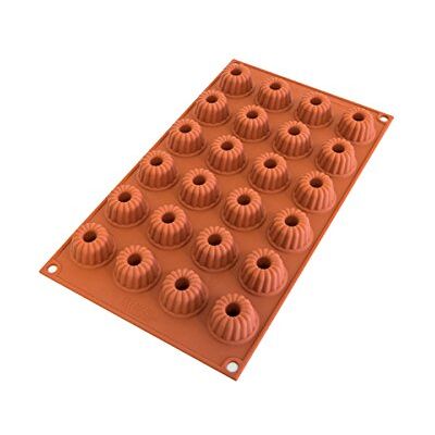 silikomart SF232 Silikonform für Monoportionen MINI GUGELHOPF, Antihaft, Packung mit 1 Kuchenform, Ø 35 h 20 mm 24 x 10 ml Tot. 240 ml silikomart SF232 Silikonform für Monoportionen MINI GUGELHOPF, Antihaft, Packung mit 1 Kuchenform, Ø 35 h 20 mm 24 x 10 ml Tot. 240 ml