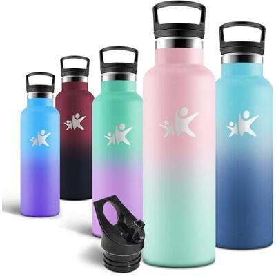 Motswedi Trinkflasche, 750 ml BPA-Frei, Trinkflasche Edelstahl, Mit Strohhalm und 2 Deckeln, Flasche, 18/8 Edelstahl, Wasserflasche, Doppellagige Isolierung, Isolierflasche Pfirsichrosa & Hellgrün Motswedi Trinkflasche, 750 ml BPA-Frei, Trinkflasche Edelstahl, Mit Strohhalm und 2 Deckeln, Flasche, 18/8 Edelstahl, Wasserflasche, Doppellagige Isolierung, Isolierflasche Pfirsichrosa & Hellgrün