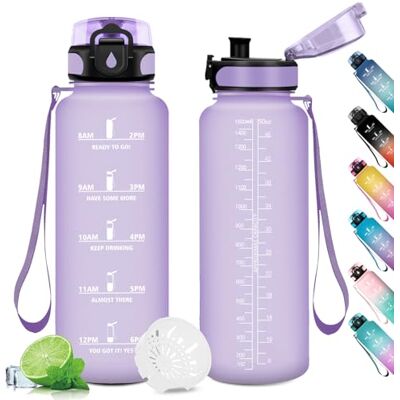 KollyKolla Sportflasche 1.5L, Auslaufsicher Wasserflasche mit Filter, Trinkflasche Sport Wasserflasche mit Zeitmarkierung, Sport Wasserflasche für Fitness, Camping, Fahhrad, Outdoor, Erwachsene, Wandern KollyKolla Sportflasche 1.5L, Auslaufsicher Wasserflasche mit Filter, Trinkflasche Sport Wasserflasche mit Zeitmarkierung, Sport Wasserflasche für Fitness, Camping, Fahhrad, Outdoor, Erwachsene, Wandern