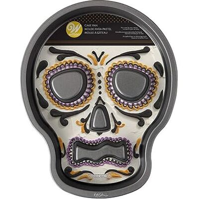 Wilton Halloween Antihaft-Kuchenform in Form eines Totenkopfes, 9,5 x 12-Zoll Wilton Halloween Antihaft-Kuchenform in Form eines Totenkopfes, 9,5 x 12-Zoll