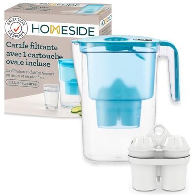 BWT Homeside Petroleum Wasserfilter 1,3l Filter mit 1 Kartusche weiches gefiltertes Wasser Trinkwasserfilter filtert Kalk, Chlor, Blei und Kupfer BWT Homeside Petroleum Wasserfilter 1,3l Filter mit 1 Kartusche weiches gefiltertes Wasser Trinkwasserfilter filtert Kalk, Chlor, Blei und Kupfer