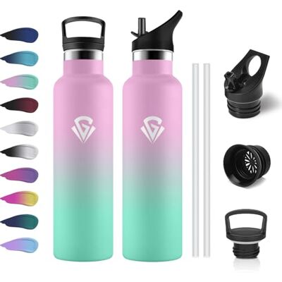 KollyKolla Trinkflasche Edelstahl 750ml, Auslaufsichere Isolierflasche Doppelwandig, Thermoskanne BPA-Frei, Wasserflasche Kohlensaeure Geeignet, für Fitness, Schule, Camping, Outdoor, Erwachsener, Kinder KollyKolla Trinkflasche Edelstahl 750ml, Auslaufsichere Isolierflasche Doppelwandig, Thermoskanne BPA-Frei, Wasserflasche Kohlensaeure Geeignet, für Fitness, Schule, Camping, Outdoor, Erwachsener, Kinder