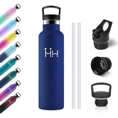 KollyKolla Thermosflasche 750ml, BPA-Frei, Trinkflasche mit Strohhalm, Auslaufsichere Isolierflasche Doppelwandig, Wasserflasche Edelstahl für Kinder, Frauen, Männer, Schule, Fahhrad, Outdoor, Sprudel KollyKolla Thermosflasche 750ml, BPA-Frei, Trinkflasche mit Strohhalm, Auslaufsichere Isolierflasche Doppelwandig, Wasserflasche Edelstahl für Kinder, Frauen, Männer, Schule, Fahhrad, Outdoor, Sprudel
