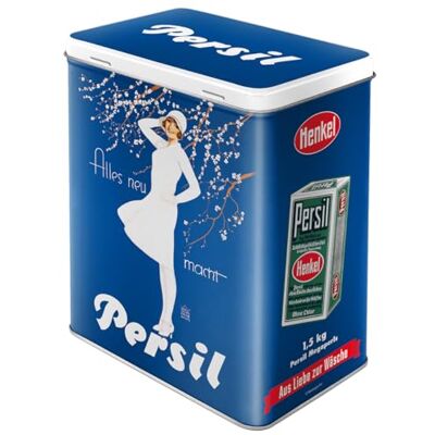 ART Retro Vorratsdose L, 3 l, Persil – Weiße Dame Blau – Geschenk-Idee für Nostalgie-Fans, Große Blech-Dose, Vintage Design ART Retro Vorratsdose L, 3 l, Persil – Weiße Dame Blau – Geschenk-Idee für Nostalgie-Fans, Große Blech-Dose, Vintage Design