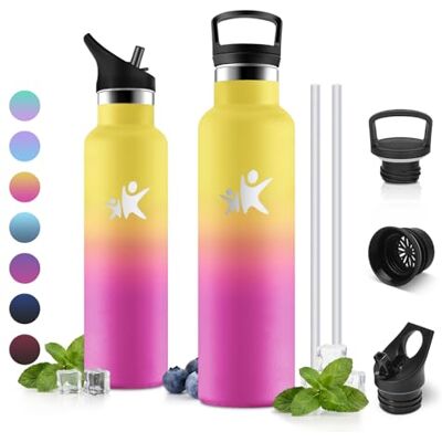 JAPORIA Thermosflasche 750ml, Vakuum Isoliert, Trinkflasche Edelstahl BPA-frei, Auslaufsicher, Kohlensäure Geeignet, für Sprudel, Schule, Fahrrad JAPORIA Thermosflasche 750ml, Vakuum Isoliert, Trinkflasche Edelstahl BPA-frei, Auslaufsicher, Kohlensäure Geeignet, für Sprudel, Schule, Fahrrad