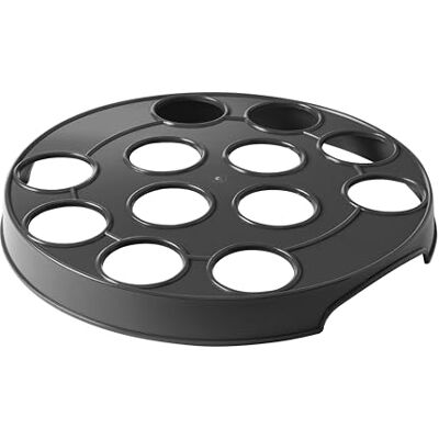 HENDI Bierglasträger, BarUp, für 12 Gläser, Lochdurchmesser: ø55mm, Gläserträger, Bierträger, Getränketräger, Gläser-Serviertablett, ø315x(H)35mm, ABS Kunststoff, schwarz HENDI Bierglasträger, BarUp, für 12 Gläser, Lochdurchmesser: ø55mm, Gläserträger, Bierträger, Getränketräger, Gläser-Serviertablett, ø315x(H)35mm, ABS Kunststoff, schwarz