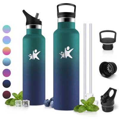 JAPORIA Thermosflasche 750ml, Doppelwandig Isoliert, BPA-frei, Trinkflasche Edelstahl Auslaufsicher, Kohlensäure Geeignet, für Fitness, Outdoor, Fahrrad JAPORIA Thermosflasche 750ml, Doppelwandig Isoliert, BPA-frei, Trinkflasche Edelstahl Auslaufsicher, Kohlensäure Geeignet, für Fitness, Outdoor, Fahrrad