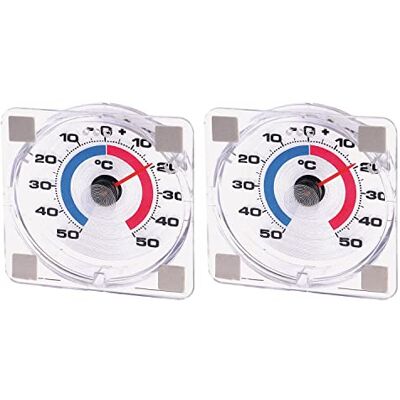 Westmark 2 Fensterthermometer, Messbereich von -50 °C bis +50 °C, Kunststoff, Weiß/Rot/Blau, 521222E3 Westmark 2 Fensterthermometer, Messbereich von -50 °C bis +50 °C, Kunststoff, Weiß/Rot/Blau, 521222E3