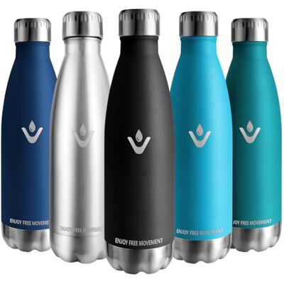 Vikaster thermosflasche, 500ml thermos, BPA-Frei Auslaufsicher Wiederverwendbar thermoskanne, trinkflasche edelstahl für Fahrrad, Camping, Yoga, Gym, Fitness, Schule, Reisen, Outdoor Vikaster thermosflasche, 500ml thermos, BPA-Frei Auslaufsicher Wiederverwendbar thermoskanne, trinkflasche edelstahl für Fahrrad, Camping, Yoga, Gym, Fitness, Schule, Reisen, Outdoor