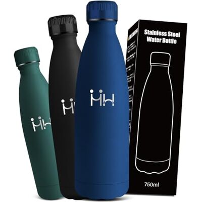 Mujigaga Trinkflasche 750ml Edelstahl, Thermosflasche, BPA-Frei, Trinkflasche Auslaufsicher, Doppelwandige Vakuumisolierte, Edelstahl Thermosflasche, Flasche für Schule, Reisen, Camping Mujigaga Trinkflasche 750ml Edelstahl, Thermosflasche, BPA-Frei, Trinkflasche Auslaufsicher, Doppelwandige Vakuumisolierte, Edelstahl Thermosflasche, Flasche für Schule, Reisen, Camping