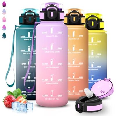 Grsta Trinkflasche- 1 5 liter- Trinkflasche Sport, Wasserflasche mit Strohhalm, Leicht zu Reinigen, Wasserflasche Auslaufsicher, Kann mit dir Tragen, Flasche Erwachsene, Flasche für Camping, Sport, Fitness Grsta Trinkflasche- 1 5 liter- Trinkflasche Sport, Wasserflasche mit Strohhalm, Leicht zu Reinigen, Wasserflasche Auslaufsicher, Kann mit dir Tragen, Flasche Erwachsene, Flasche für Camping, Sport, Fitness