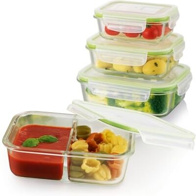 GOURMETmaxx Glas-Aufbewahrungsdosen - 4 Größen GOURMETmaxx Glas-Aufbewahrungsdosen - 4 Größen