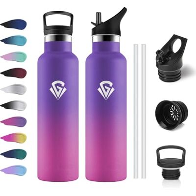 KollyKolla Trinkflasche Edelstahl 750ml, Thermoskanne BPA-Frei, Metall Wasserflasche Doppelwandig Isoliert, Auslaufsichere Wasserflasche Kohlensaeure Geeignet, für Fitness, Schule, Outdoor, Camping, Fahhrad KollyKolla Trinkflasche Edelstahl 750ml, Thermoskanne BPA-Frei, Metall Wasserflasche Doppelwandig Isoliert, Auslaufsichere Wasserflasche Kohlensaeure Geeignet, für Fitness, Schule, Outdoor, Camping, Fahhrad